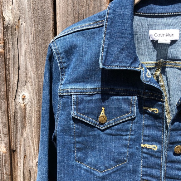 Calvin Klein Jean jacket size small - Picture 8 of 16